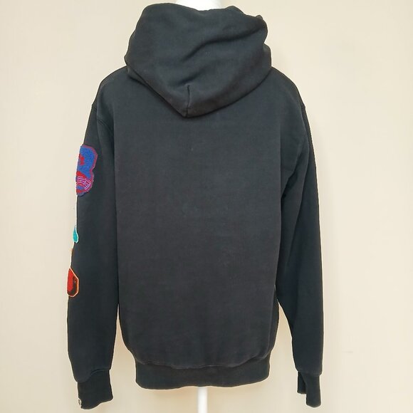 A Bathing Ape BAPE Pullover Hoodie Side Zippers Size Medium - Picture 5 of 12